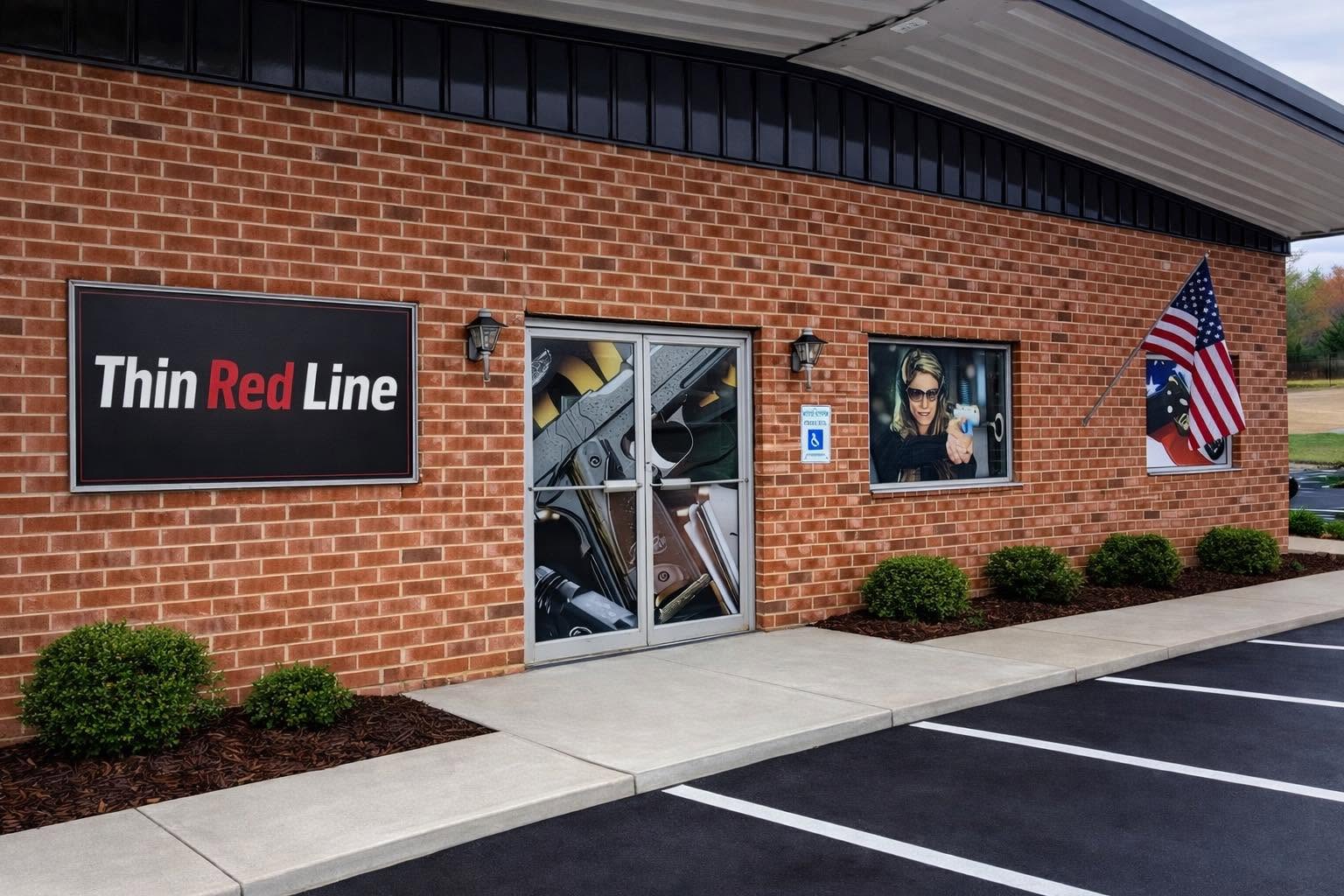 Thin Red Line Firearms storefront in Hickory, NC